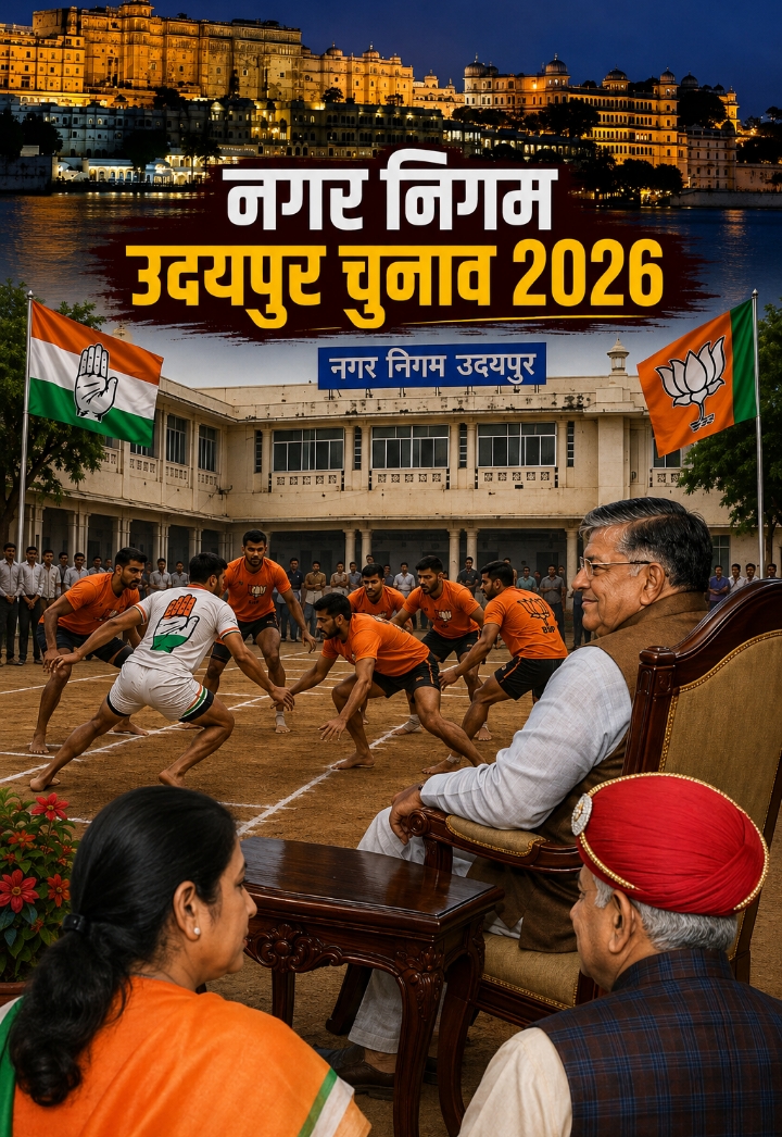 नगर निगम उदयपुर चुनाव 2026: कटारिया के बाद पहली बड़ी परीक्षा, कांग्रेस के चेहरे का संकट